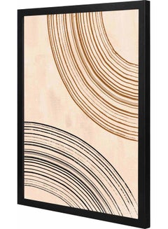 LOWHA Abstract  Lines  Framed Wall Art painting Black 43x53x2cm  - Image 1
