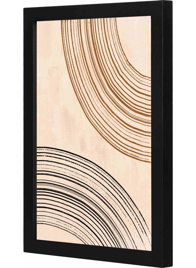 LOWHA Abstract  Lines  Framed Wall Art painting Black 23x33x2cm - Image 1