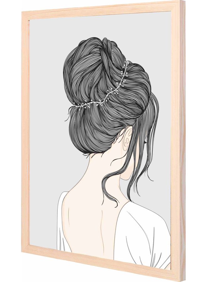 LOWHA My Bride Themed Wall Painting With Frame Wood 43x53x2cm  - Image 1