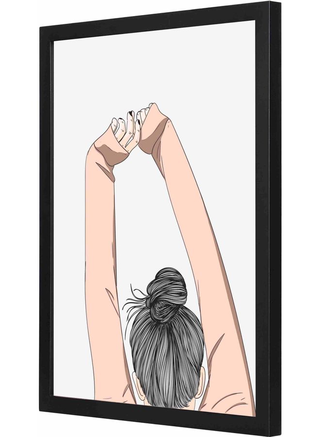 LOWHA Framed Wall Art Painting Black 33x43x2cm - Image 1