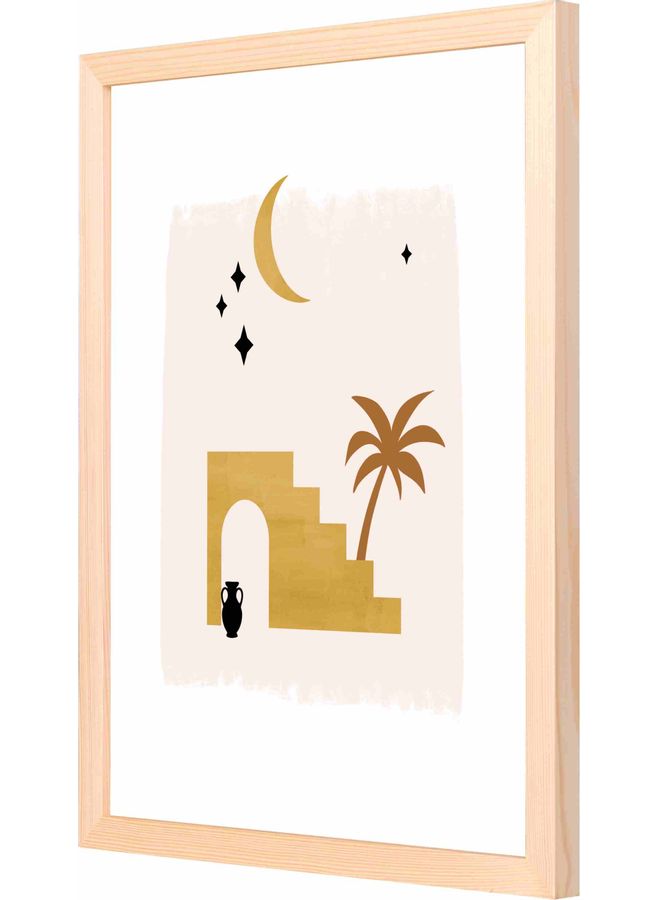 LOWHA Decorative Framed Wall Art Wood 33x43x2cm - Image 1