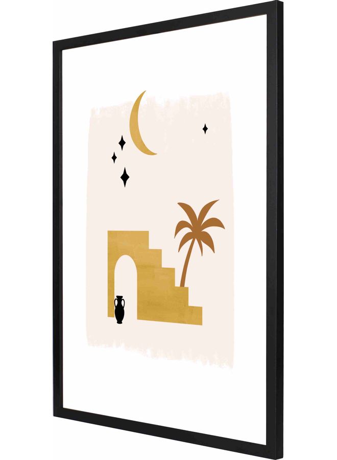 لوحة فنية بإطار للديكور أسود 53x73x2سم - Image 1