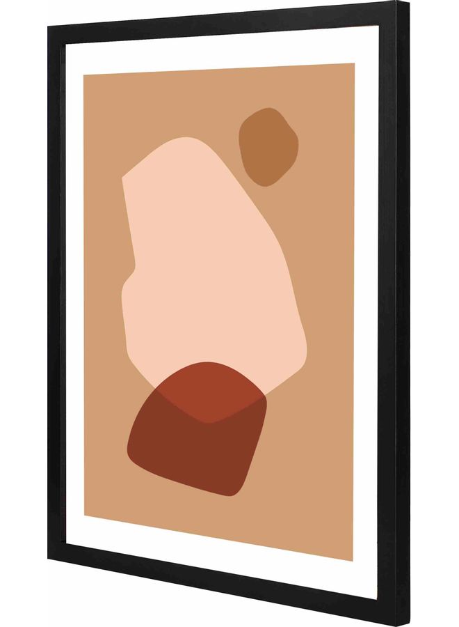 LOWHA Light Framed Wall Art Painting Black 43x53x2cm - Image 1