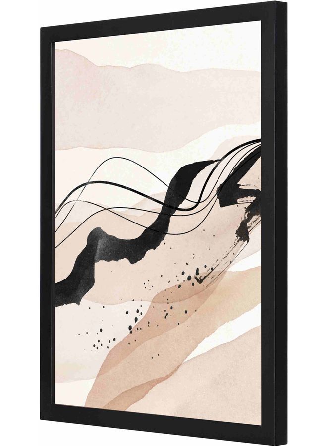 LOWHA Landscape Themed Framed Wall Art Black 33x43x2cm  - Image 1