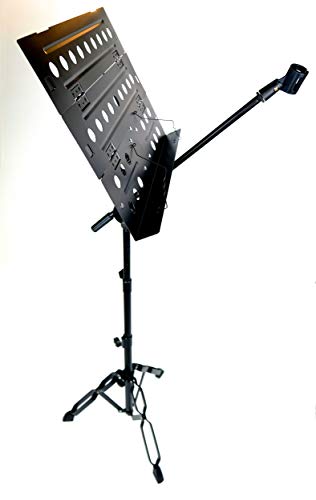 Mike Music - Dual Use Foldable Tripod Sheet Stand And Microphone - Image 1