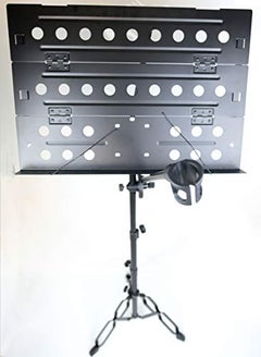 Dual Use Foldable Tripod Sheet Stand And Microphone