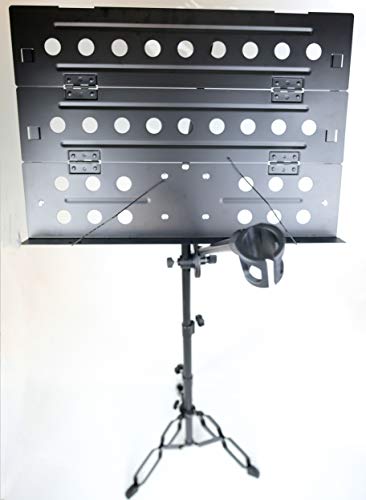 Mike Music - Dual Use Foldable Tripod Sheet Stand And Microphone - Image 1