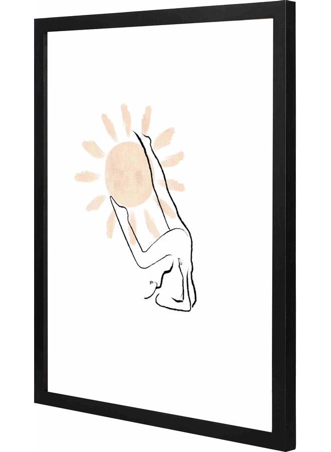 لوحة فنية جدارية بإطار  4 أسود 43x53x2سم - Image 1