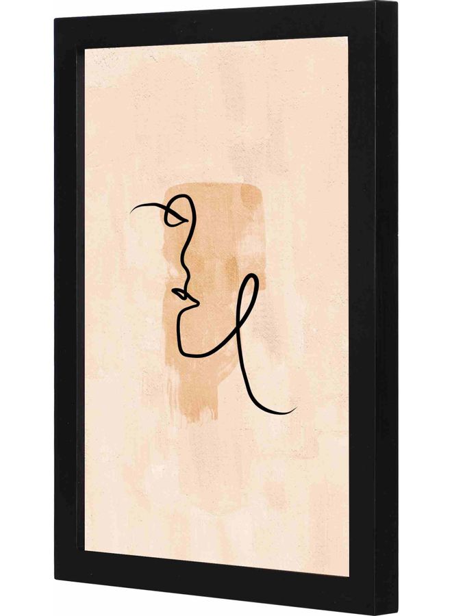 لوحة فنية جدارية 5 مزودة بإطار أسود 23x33x2سم - Image 1