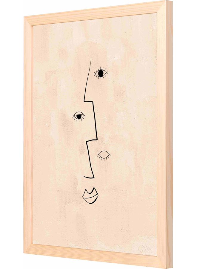 لوحة فنية جدارية بإطار خشبي 33x43x2سم - Image 1