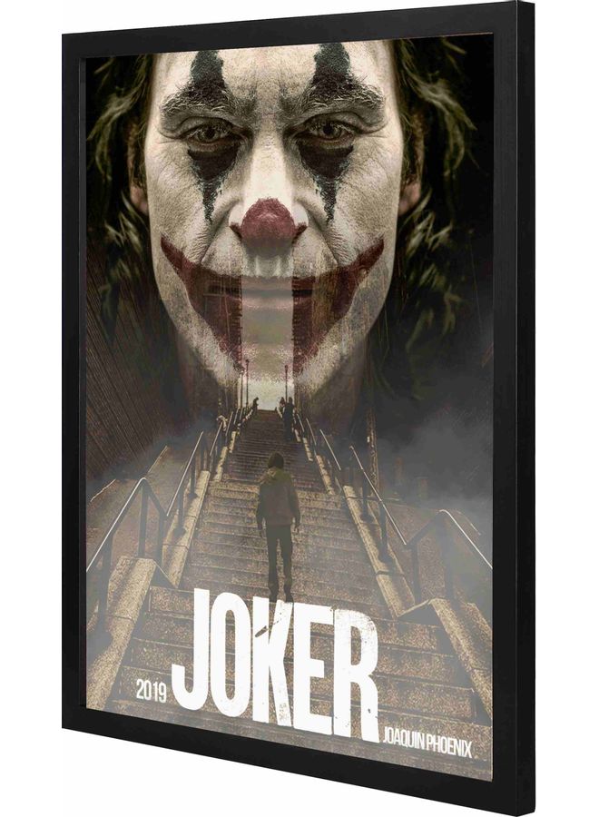 LOWHA 2019 Joker Framed Decorative Wall Art Painting Black 43x53x2cm  - Image 1