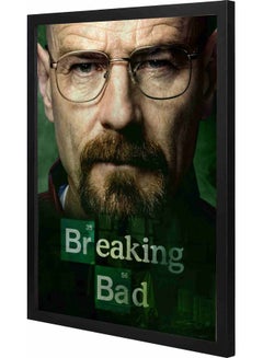 LOWHA Breaking Bad 3 Themed Decorative Framed Wall Art Painting Black 43x53x2cm  - Image 1