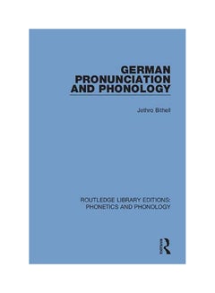 German Pronunciation And Phonology paperback english - 2020 
