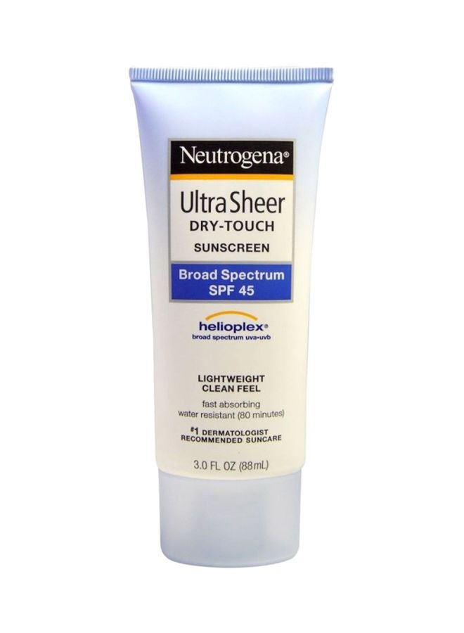 Neutrogena Ultra Sheer Dry-Touch Sunscreen Broad Spectrum SPF 45 3Fluid Ounce  - Image 1