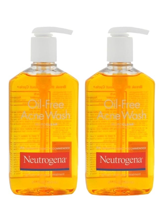 Neutrogena 2-Piece Oil-Free Acne Wash Set 2x174ml - Image 1