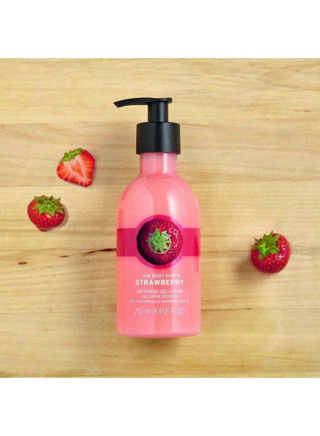 THE BODY SHOP - Strawberry Softening Gel Lotion 250ml - Image 1