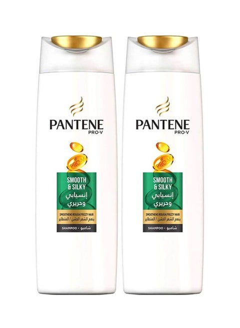 Pack Of 2 Pro-V Smooth And Silky Shampoo 400ml