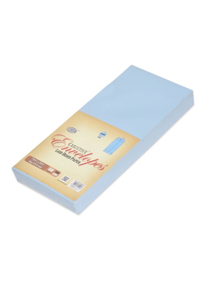 إف اي أس  مجموعة ظروف إكسيكيتف من 50 قطعة أزرق - Image 1