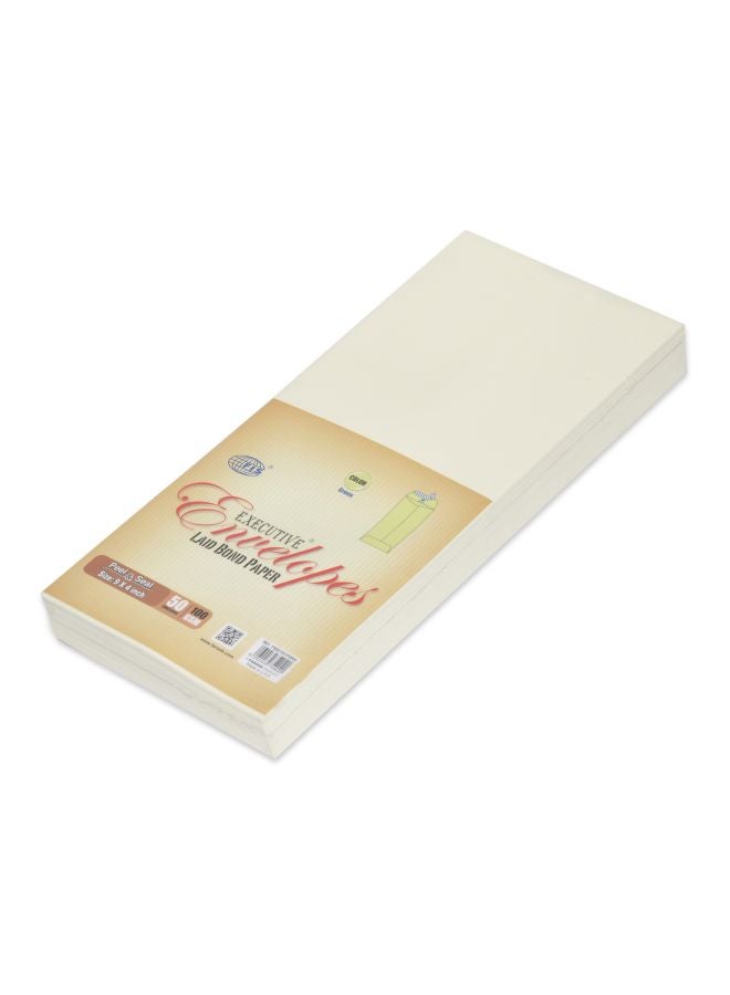 FIS 50-Piece Executive Envelopes Light Green - Image 1