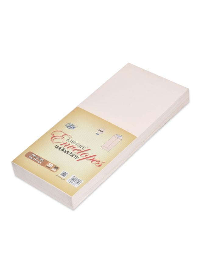 FIS 50-Piece Executive Envelopes Pink - Image 1