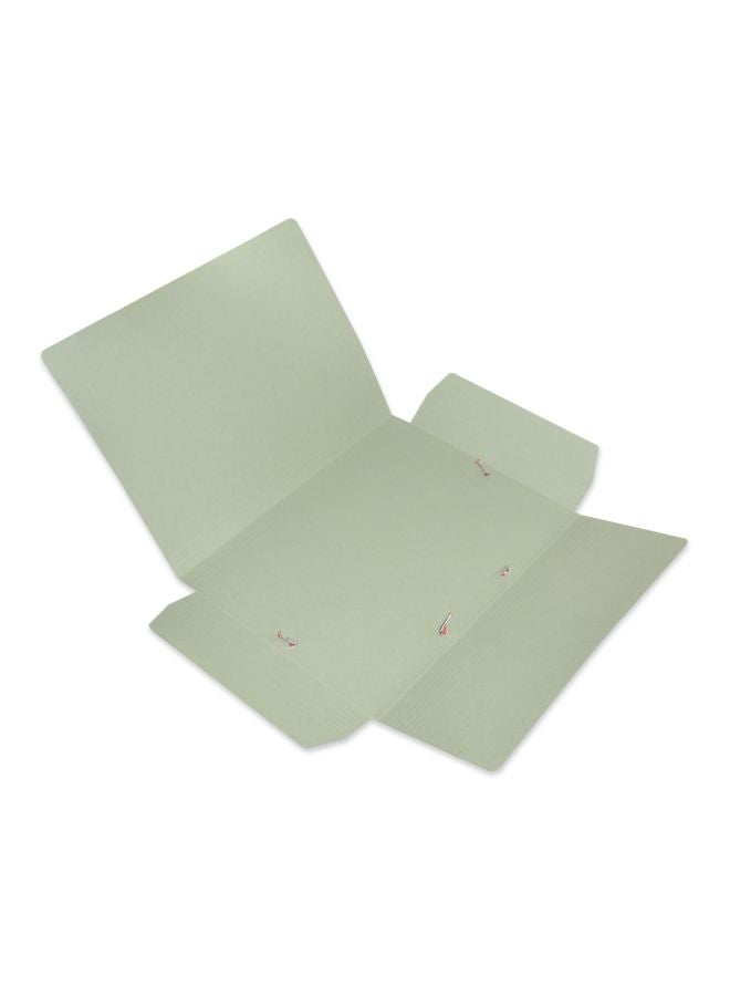 FIS - 40-Piece Four-Fold Folder With Elastic Bands Green/Black - Image 1