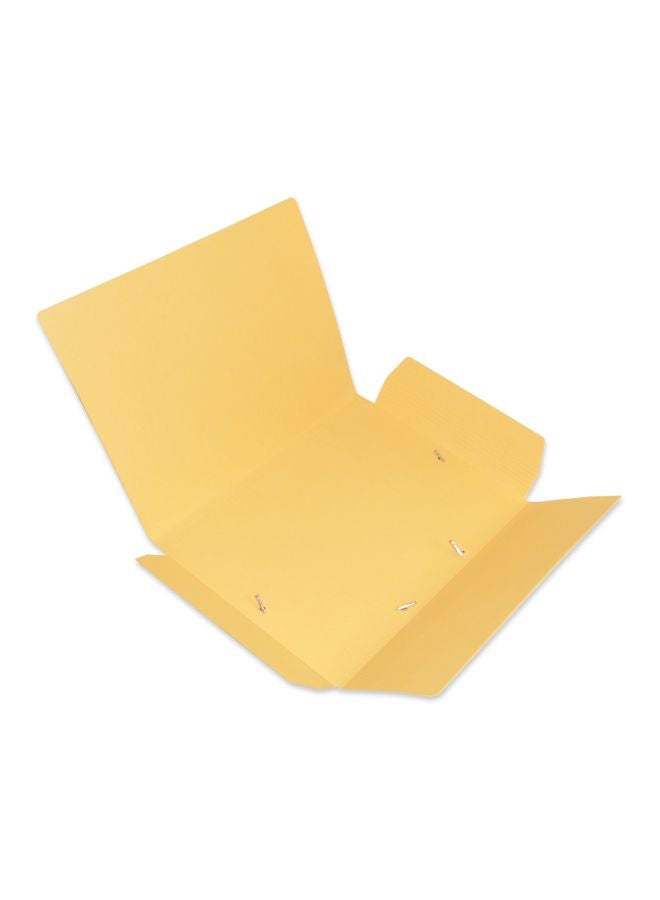 إف اي أس  مجلد بأربع طيات مع أشرطة مطاطية، من 40 قطعة أصفر/أسود - Image 2