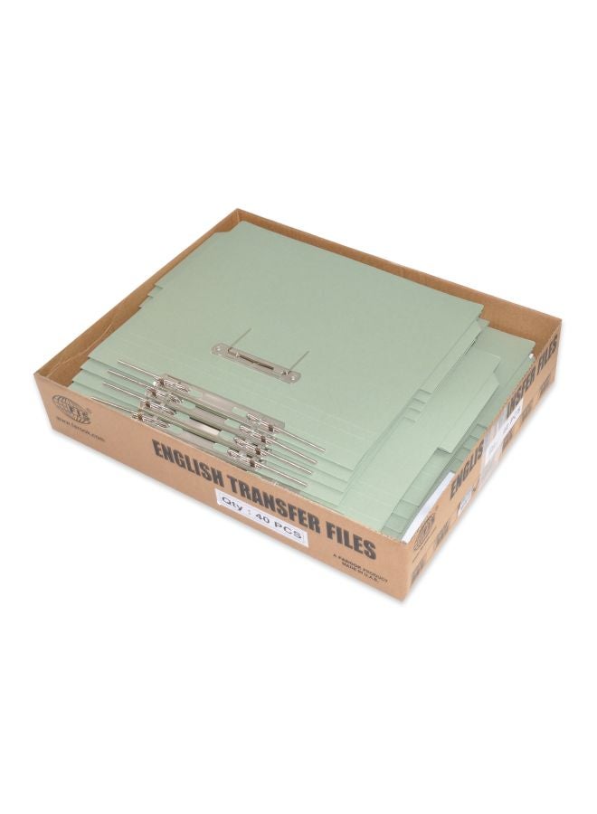 إف اي أس  مجلد بأربع طيات مع أشرطة مطاطية، من 40 قطعة أخضر/أسود - Image 2