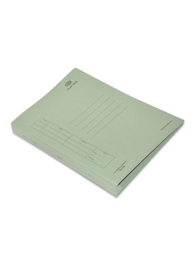FIS 50-Piece Flat File With Plastic Fastener Set Green/White/Blue - Image 1
