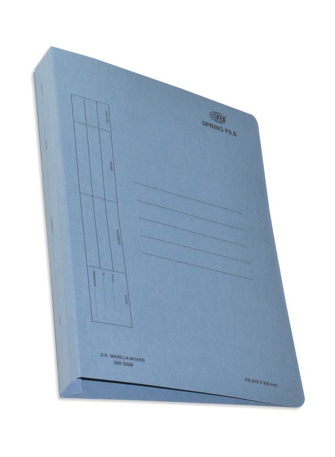 إف اي أس  مجموعة من 50 مصنف مع نوابض للتثبيت أسود/أزرق - Image 1