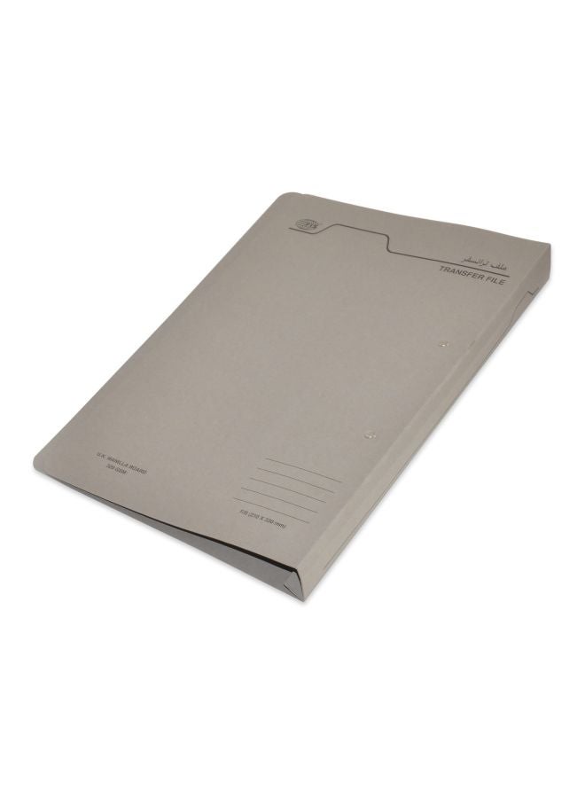 إف اي أس  طقم مجلدات لنقل الأوراق مزودة بمشبك مكون من 50 قطعة رمادي/أسود - Image 1