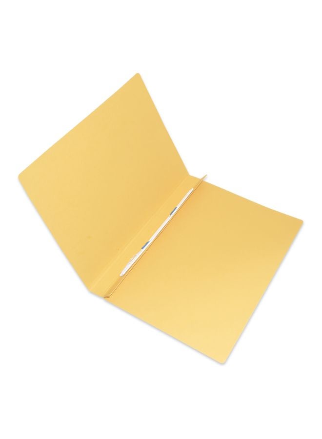 إف اي أس  مجموعة مجلدات مسطحة مزودة بمشبك تثبيت من البلاستيك مكونة من 50 قطعة أصفر/أسود - Image 2