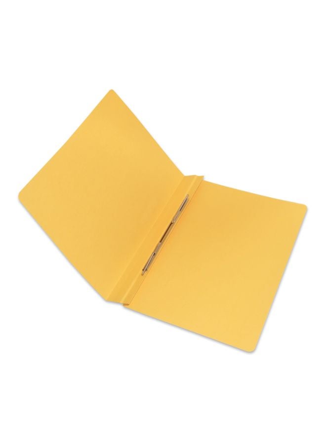 FIS 50-Piece Spring File With Fastener Set Yellow - Image 2
