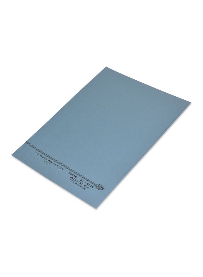 FIS 100-Piece Square Cut File Folder With Fastener Set Blue - Image 3