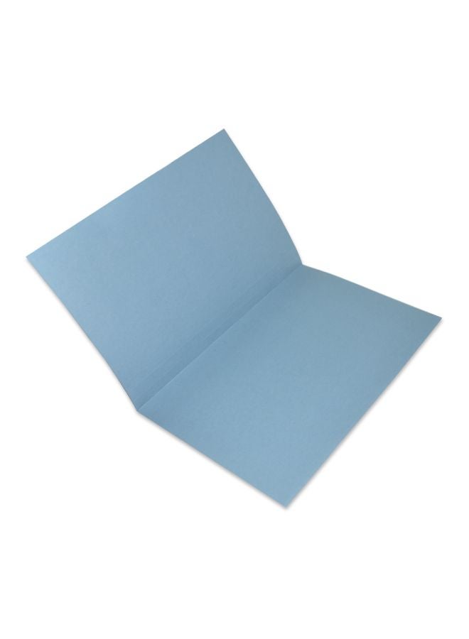 FIS 100-Piece Square Cut File Folder With Fastener Set Blue - Image 2