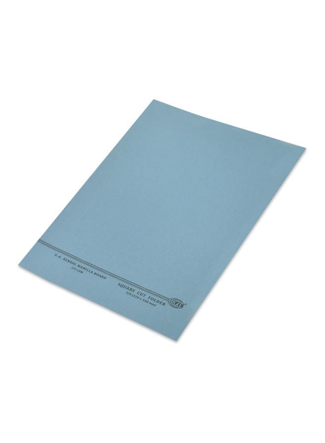 FIS 100-Piece Square Cut File Folder Set Blue - Image 1