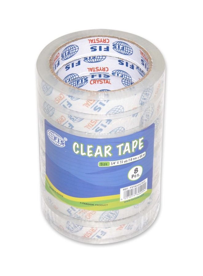 FIS 8-Piece Tape Set Clear - Image 1