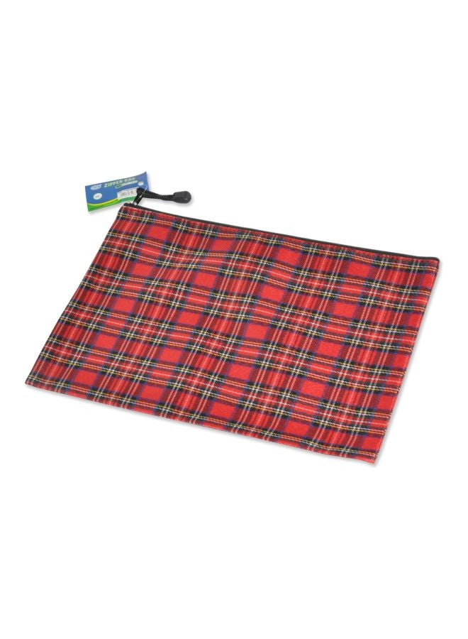 FIS 10-Piece A4 Zipper Bag Set Red/Black/Green - Image 3