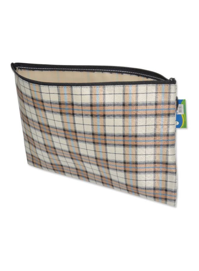 إف اي أس  مجموعى حقائب مقاس A4 بسحاب من 10 قطع رمادي/ أصفر/ أحمر - Image 2