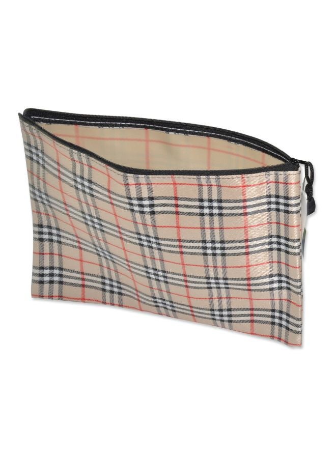 FIS 10-Piece A4 Zipper Bag Set Beige/Black/Red - Image 2