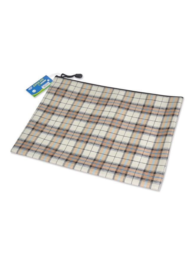 إف اي أس  مجموعى حقائب مقاس A4 بسحاب من 10 قطع رمادي/ أصفر/ أحمر - Image 3