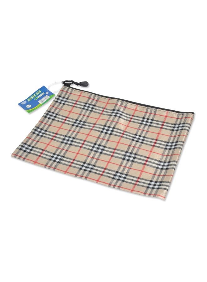 FIS 10-Piece A4 Zipper Bag Set Beige/Black/Red - Image 3