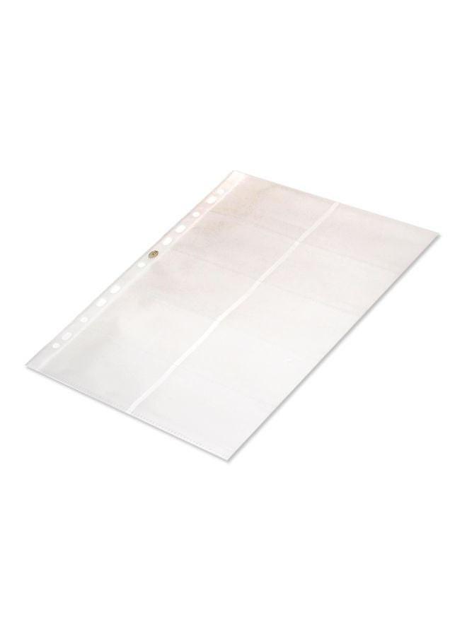 إف اي أس  حافظة لبطاقات العمل بسعة 100 بطاقة شفاف - Image 2