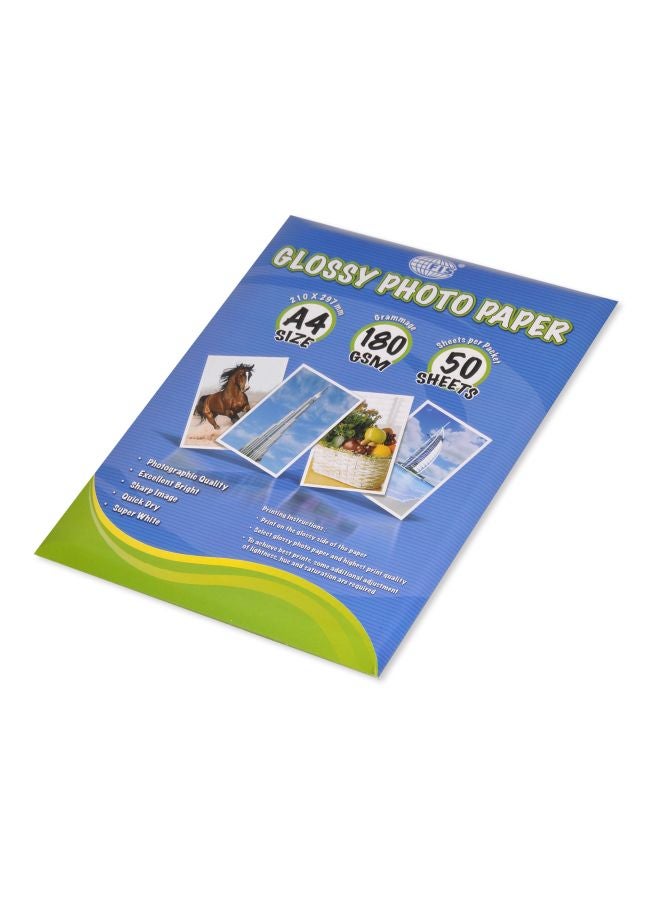 إف اي أس  ورق صور لامع مقاس A4 من 50 ورقة - Image 2