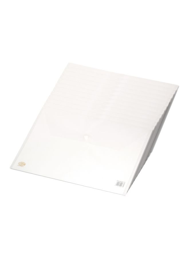 FIS 12-Piece Clear Bag White - Image 1