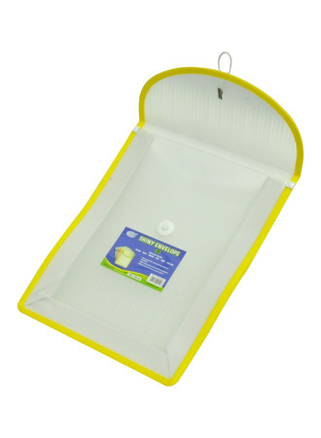 إف اي أس  مغلّف شايني بزر إغلاق أصفر/ابيض - Image 2