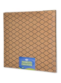 FIS Frameless Cork Board Brown/Black 