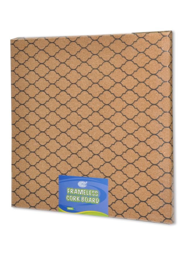 إف اي أس  لوح فلّين دون إطار بني/أسود