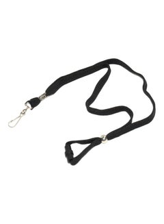 100-Piece Badge Holding Lanyard With Metal Hook Set Black