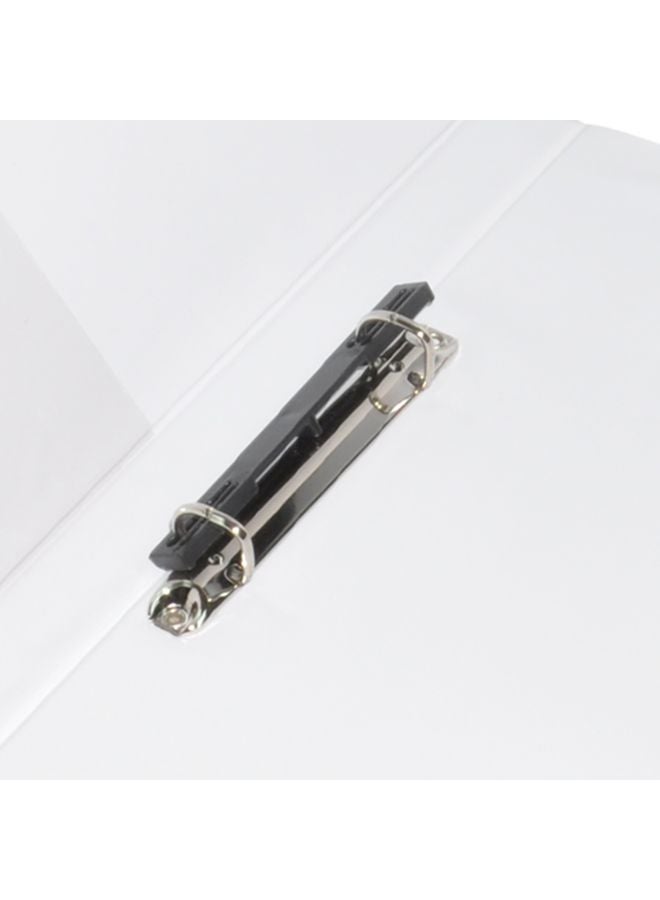 FIS - Heavy Duty A4 Ring Binder White/Silver - Image 1