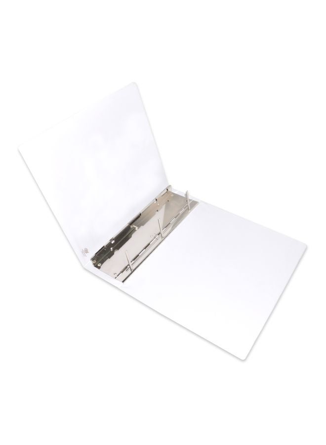 FIS A4 Binder With Pipe Triple Clip White  - Image 2